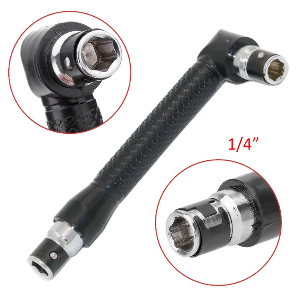 

2 in1 multitol Double-head Screwdriver + Socket Wrench L-shaped Angle Head 1/4 Inch Screwdriver Bits Holder Repair Tools 1.231