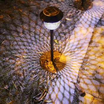 

6 Pcs Waterproof LEDs Solar Powered Hollow-out Net Design solar Lawn Light Intelligent Outdoor Landscape Lamp Solar Garden light