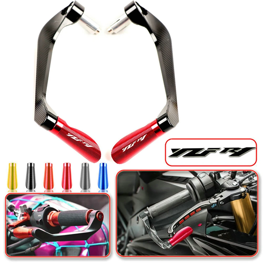 

For 1998-2019 Yamaha R1 YZF-R1 YZF1000 Lever Guards Real CNC Aluminum Alloy Hand Guard Motorcycle Brake Protector Rope Handlebar