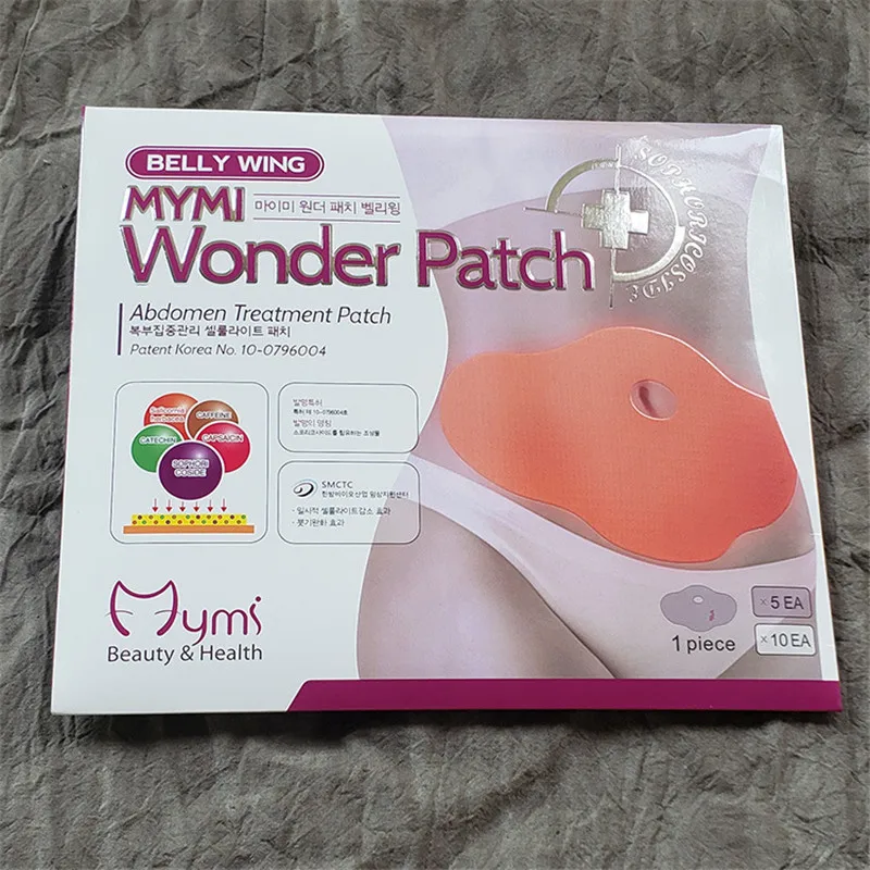 5pcs/box Mymi Wonder Patch Belly Wing Slim Patch Weight Loss Abdomen ...