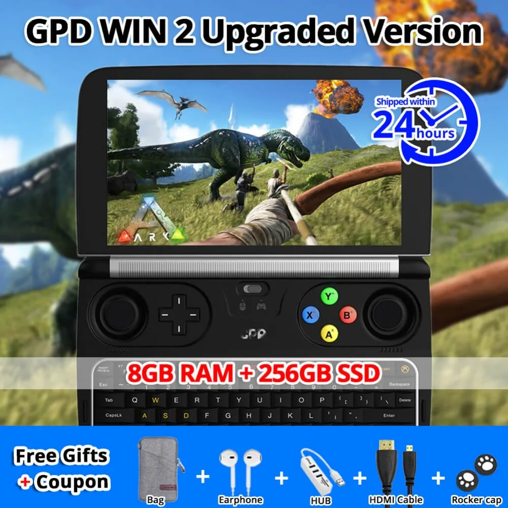 GPD WIN 2 win2 Intel Core m3 7Y30 четырехъядерный 6 &quotгеймпад планшеты Windows 10 8 Гб ram 128/256 ГБ rom