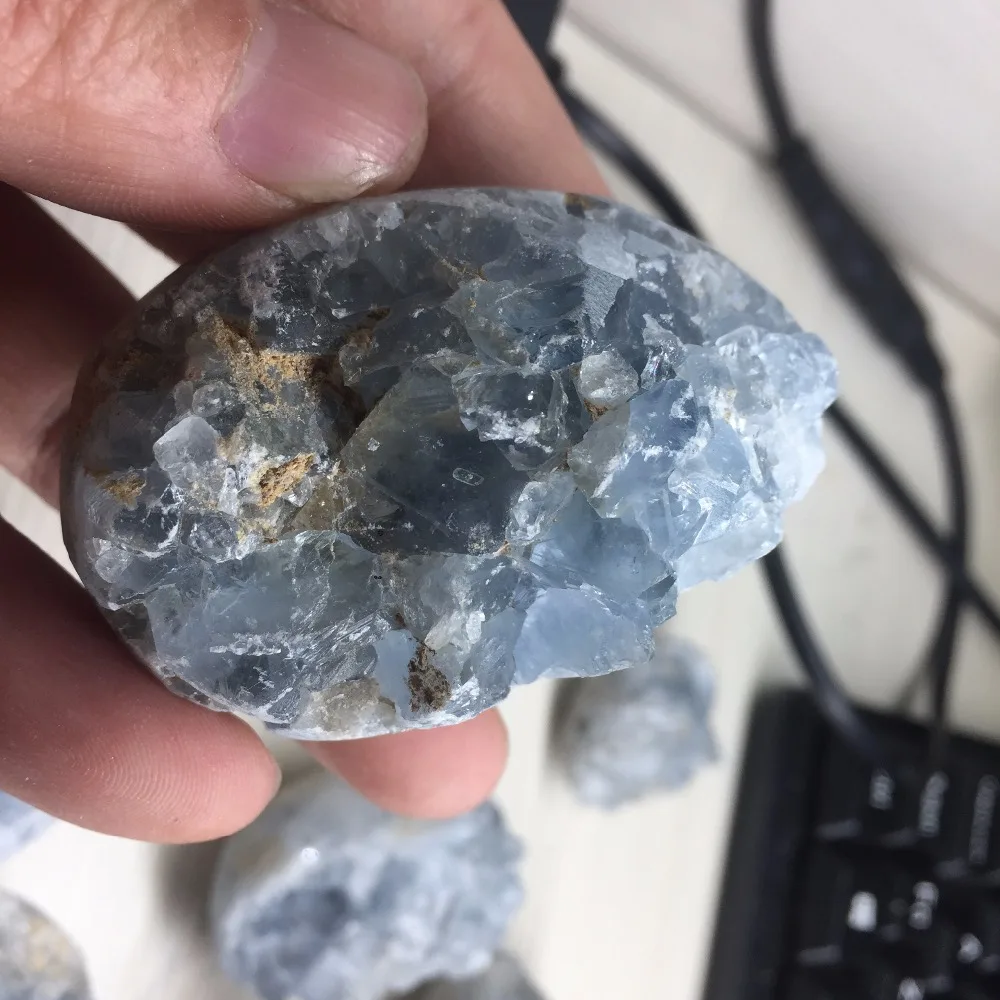 

Anniversary Promotional Price Crystal Stone 171g Natural Healing Celestite Quartz Cluster Specimen BU352