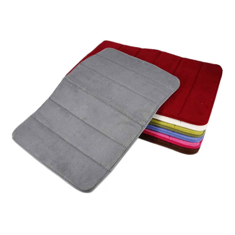 Absorbent Soft Memory Foam Bath Bathroom Bedroom Floor Mat Shower Rug Non-slip D