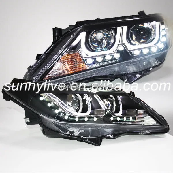 Для TOYOTA 2012 2013 год Aurion Camry светодиодный U Тип Ангельские глазки фар TLZ V1|angel eyes
