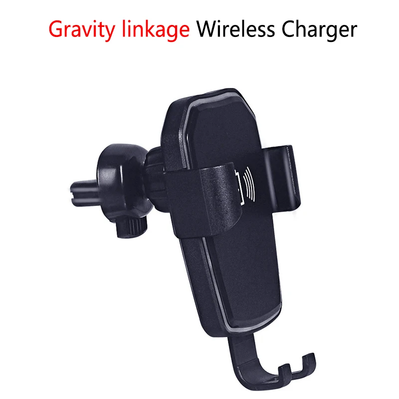 Автомобильное беспроводное зарядное устройство магнитный держатель для iPhone 8 X Xs Max 10 Вт Беспроводное зарядное устройство Быстрая зарядка для samsung S8 S9 - Тип штекера: Gravity linkage