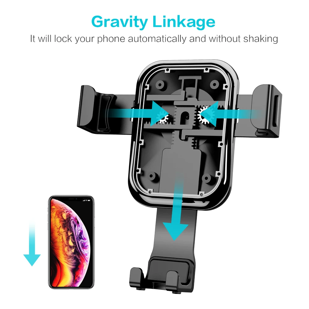  Floveme Schwerkraft Auto Telefon Halter Für iPhone 8 XR X 7 Auto Vent Auto Gesperrt Montieren telef