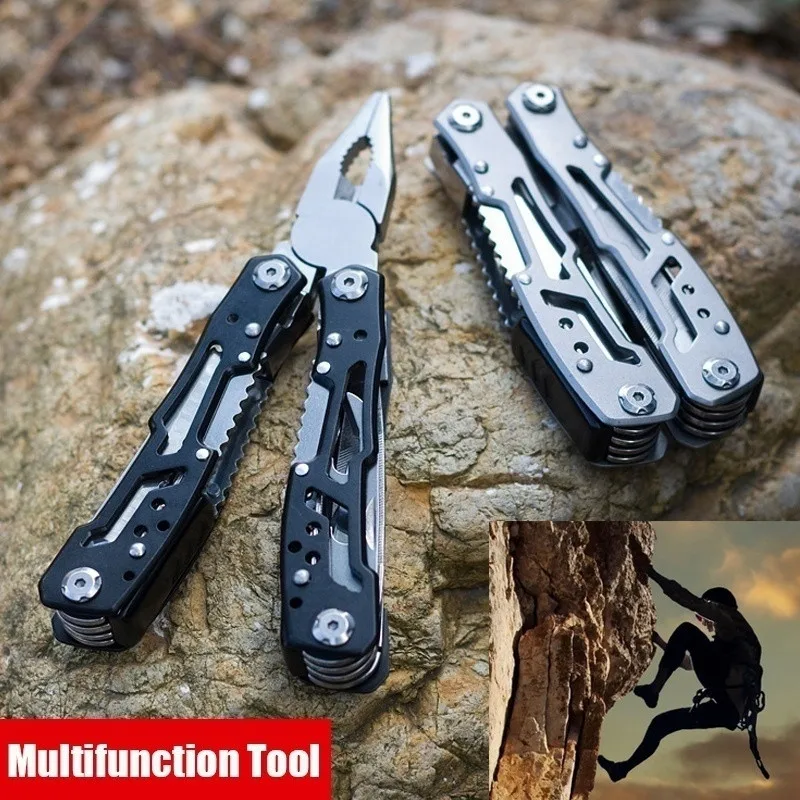 

Outdoor Folding Pliers Stainless Steel Versatile Repair Screwdriver Multifuntion Camping Survival Tool EDC Gear For Backpacking