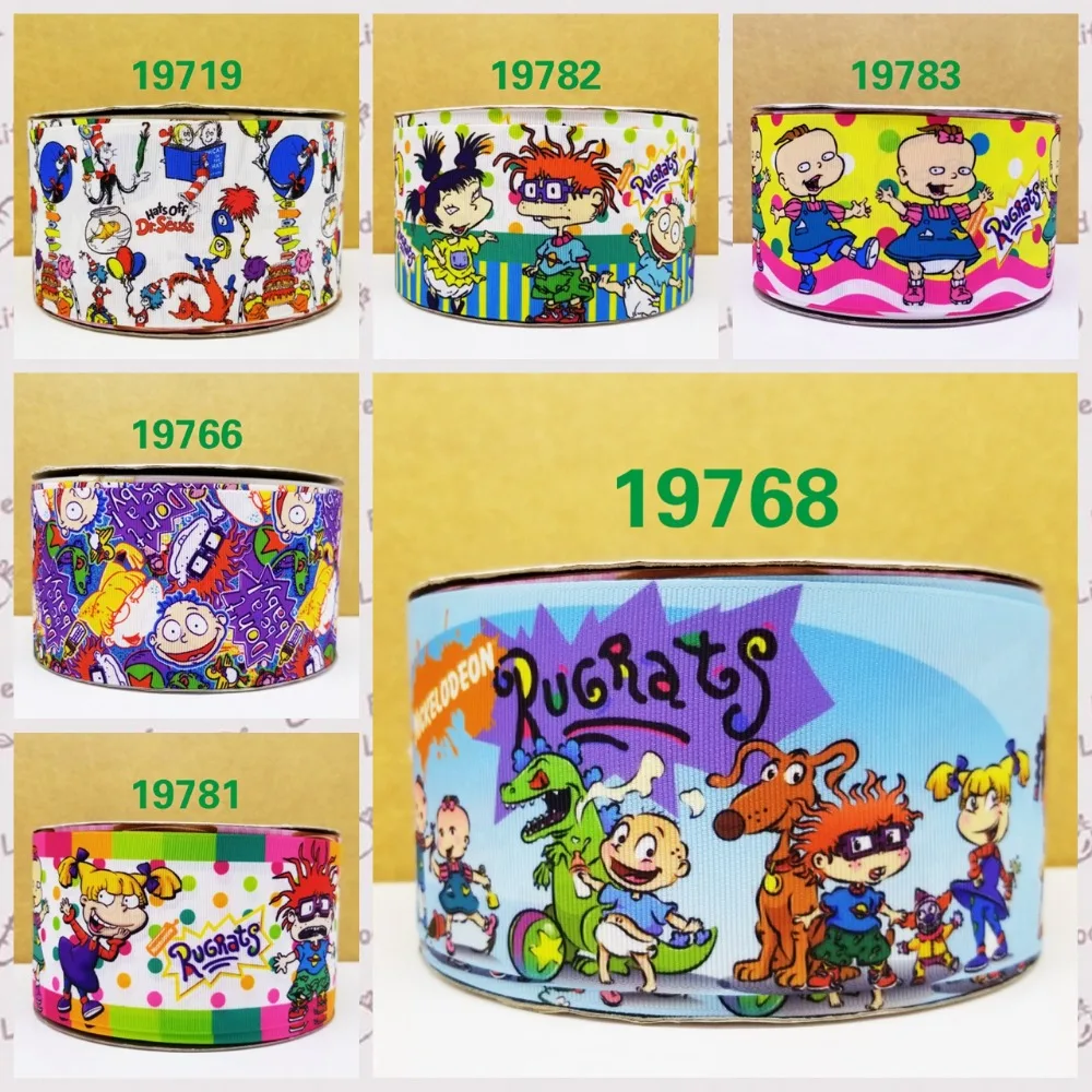 

Cartoon printed grosgrain ribbon ,satin ribbon 10 yards.