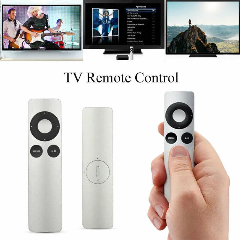 

PYMH Silver Genuine Replacement Remote Control for Apple TV TV2 TV3 TV4 F/F