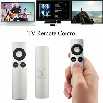 

PYMH Silver Genuine Replacement Remote Control for Apple TV TV2 TV3 TV4 F/F