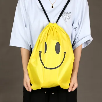 

Polyester Fiber Pocket Shoulders Package Water Canvas Drawstring Motion Backpack Accept Bag