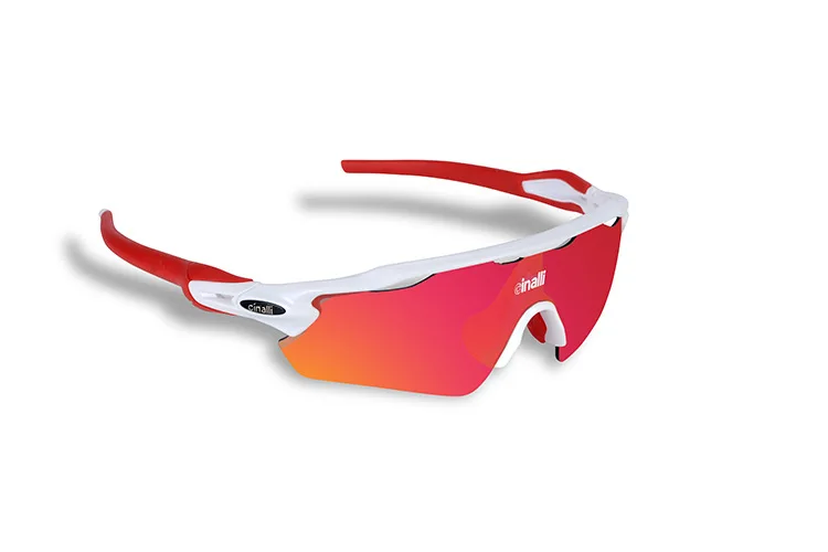 Naga sire cinali C-078 солнцезащитные очки для велоспорта, гонок, спорта на открытом воздухе, защитные очки TR90, оправа, очки с черными поляризованными линзами - Цвет: White-Red