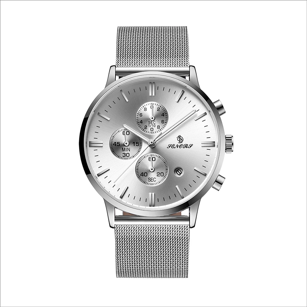 army military  Watches wristwatch Brand  Quartz Watch Men Casual Slim Mesh Steel leather  Waterproof Sport Watch menes watches