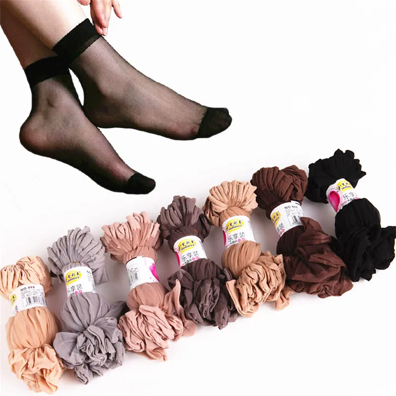 PRTYWB Для женщин прозрачные носки летние мягкие низкие до лодыжки дно Нескользящие