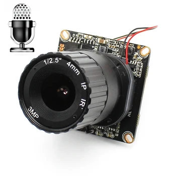 

AHWVSE Low illumination 1080P IP Camera Module PCB board Audio Input With External Pickup Microphone IP Camera ONVIF P2P