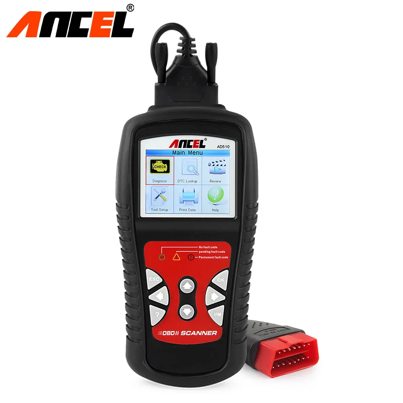 Ancel Car Engines Diagnostic Tool OBD2 Automotive Scanner OBD 2 Scan Tool Code Reader Batter