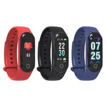 ALLOYSEED M30 0,9" Цвет Экран смарт-браслет IP67 BT умные часы с определением группы крови, измеряет Давление монитор сердечного ритма Фитнес трекер Браслет