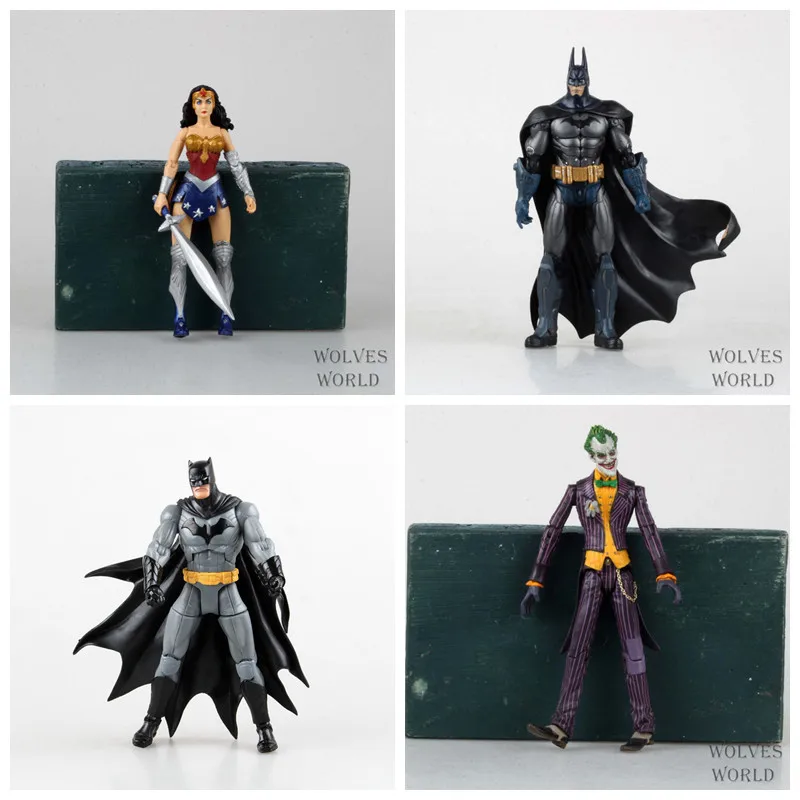 Huong Movie Figure 5 стилей DC Heroes Бэтмен Джокер чудо ЖЕНЩИНА ПВХ фигурку Дети игрушки