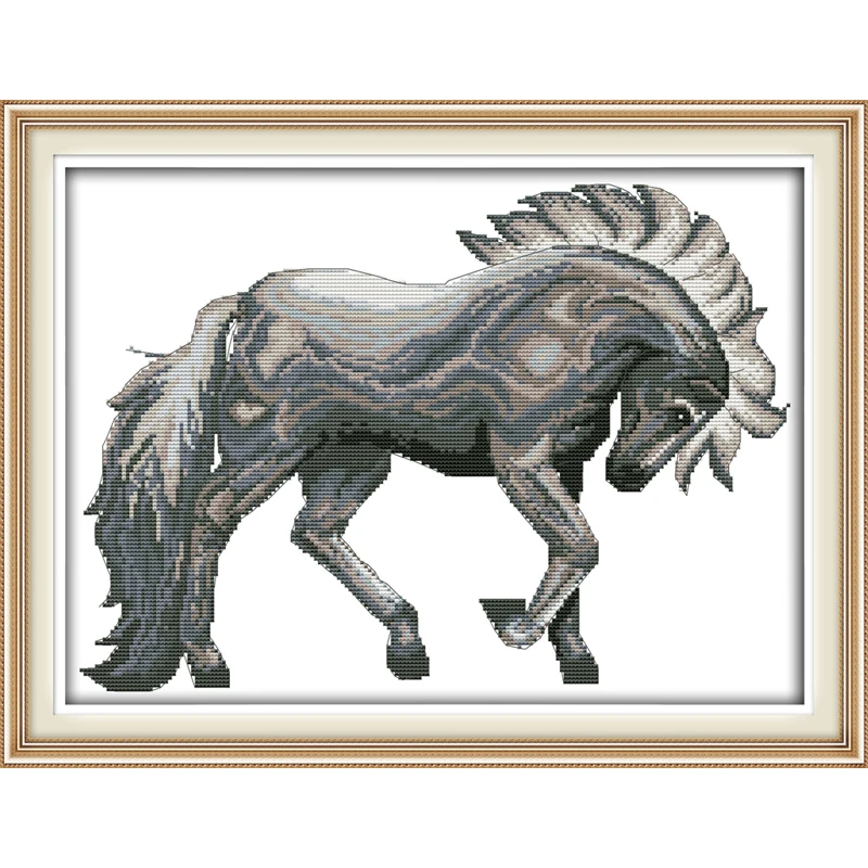 

Horse home decor diy painting counted print on canvas DMC 14CT 11CT DMS Cross Stitch Embroidery kits Needlework Sets animals