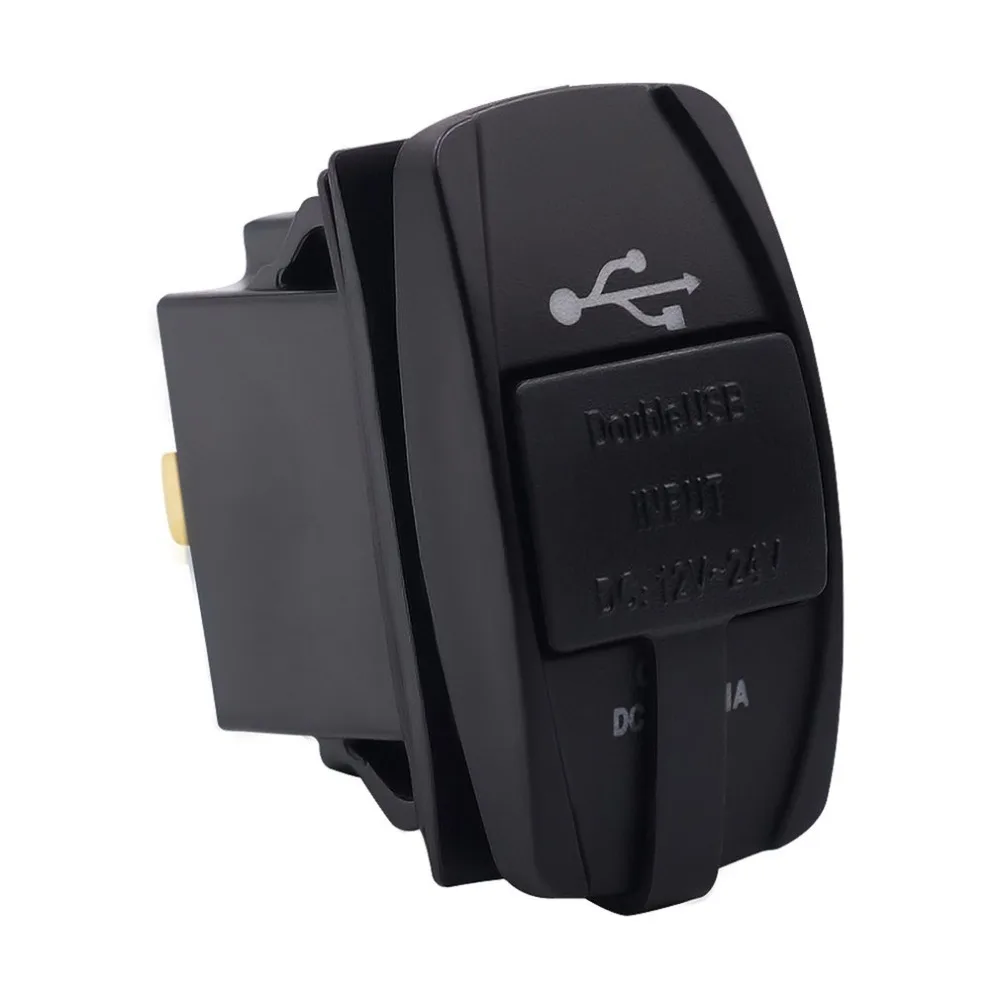 Автомобильное зарядное устройство с двумя USB портами светодиодный светильник
