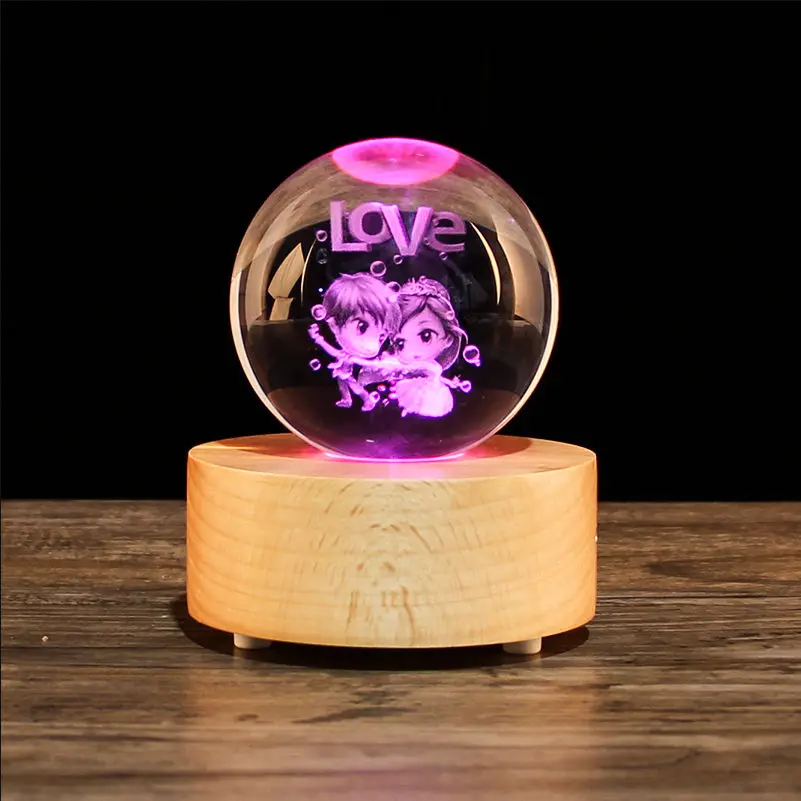 

Handmade Crystal Ball Laser Engraved Globe Miniature Planets Model Glass Sphere Home Decor Gift Ornament Christmas Present