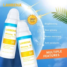LANBENA 120 мл Осветляющий Солнцезащитный спрей SPF 50 PA+++ солнцезащитный дышащий эффективно увлажняющий изоляционный Ультрафиолетовый крем