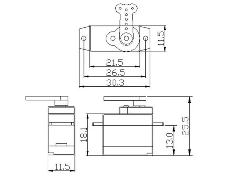 1 шт./3 шт./5 шт./10 шт./20 шт. K-power P0050 5 г/1кг/0.08Sec Высокоскоростной микро сервопривод для RC самолета автомобиля хобби