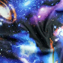 Космическая печать неопрена модная ткань Вселенная напечатанная ткань для куртки платья юбки