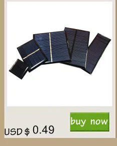 Whole sale Min Solar panel 0.5V 1V 2V 3V 4V 5V 80MA 100MA 120MA 130MA 160MA Solar Cell For diy Solar charger