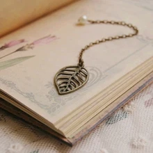 Мини винтажный креативный сплав бронза простые птицы листья закладки для книги девушки подарок 761