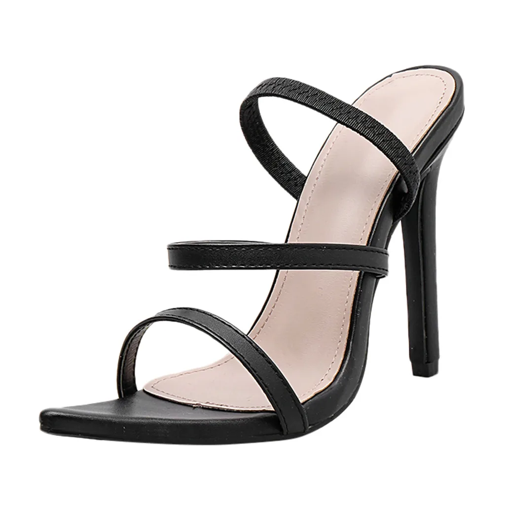 

Women's Ladies Fashion Pointed Toe Thin Heel Sandals Shoes High Heel Shoes Sexy Lady Shallow Princess High Heel Footwear Apr 25