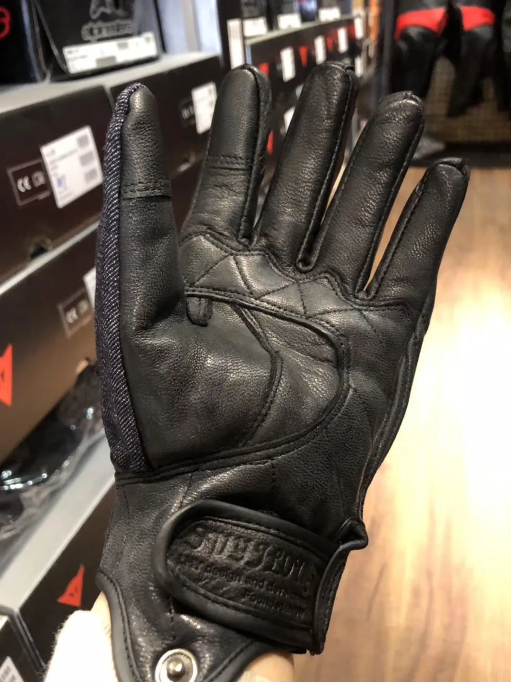 FUYILONG DENIM Leather Protect Gloves 3