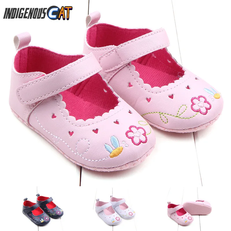 

Baby Girl ShoesFirst Walkers Shoes Lovely Bowknot Leather Shoes Sneakers Soft Sole Toddler Shoes 0-18M Leather Shoes Girls