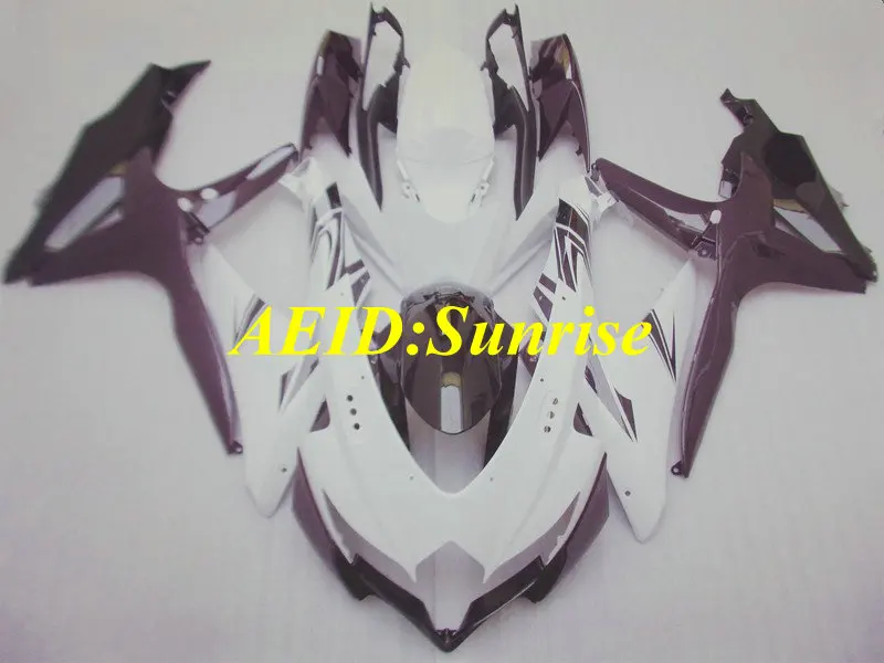 Набор обтекателей для Сузуки GSXR600 750 K8 08 09 GSXR750 2008 2009 фиолетовые белые Обтекатели