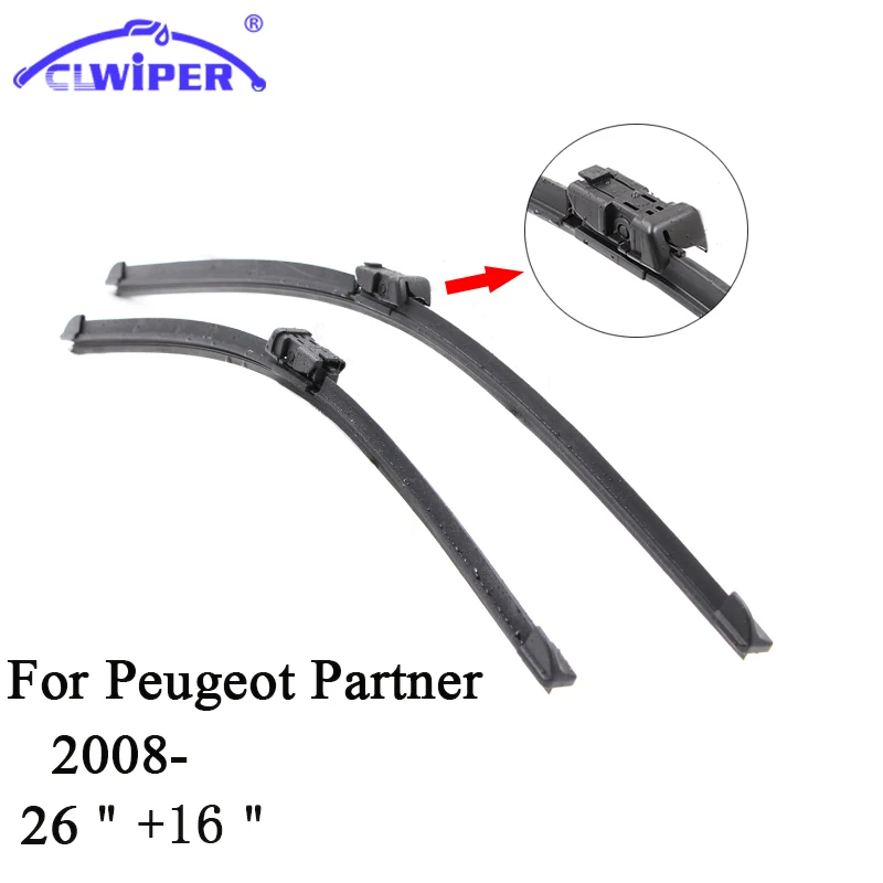 CLWIPER Wiper Blades For PEUGEOT PARTNER(2008 )2009 2010 2011 2012 2013