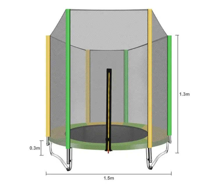 1,5 м круглый мини-батут для детей и взрослых подкладка-сетка Rebounder наружные Упражнения домашние игрушки прыгающая кровать Максимальная нагрузка 200 кг PP, сплав