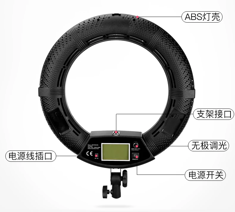  LED Ring Light with Stand and Mirror (Dimmable color 3200k-5500k Phone Holder for Camera Smartphone