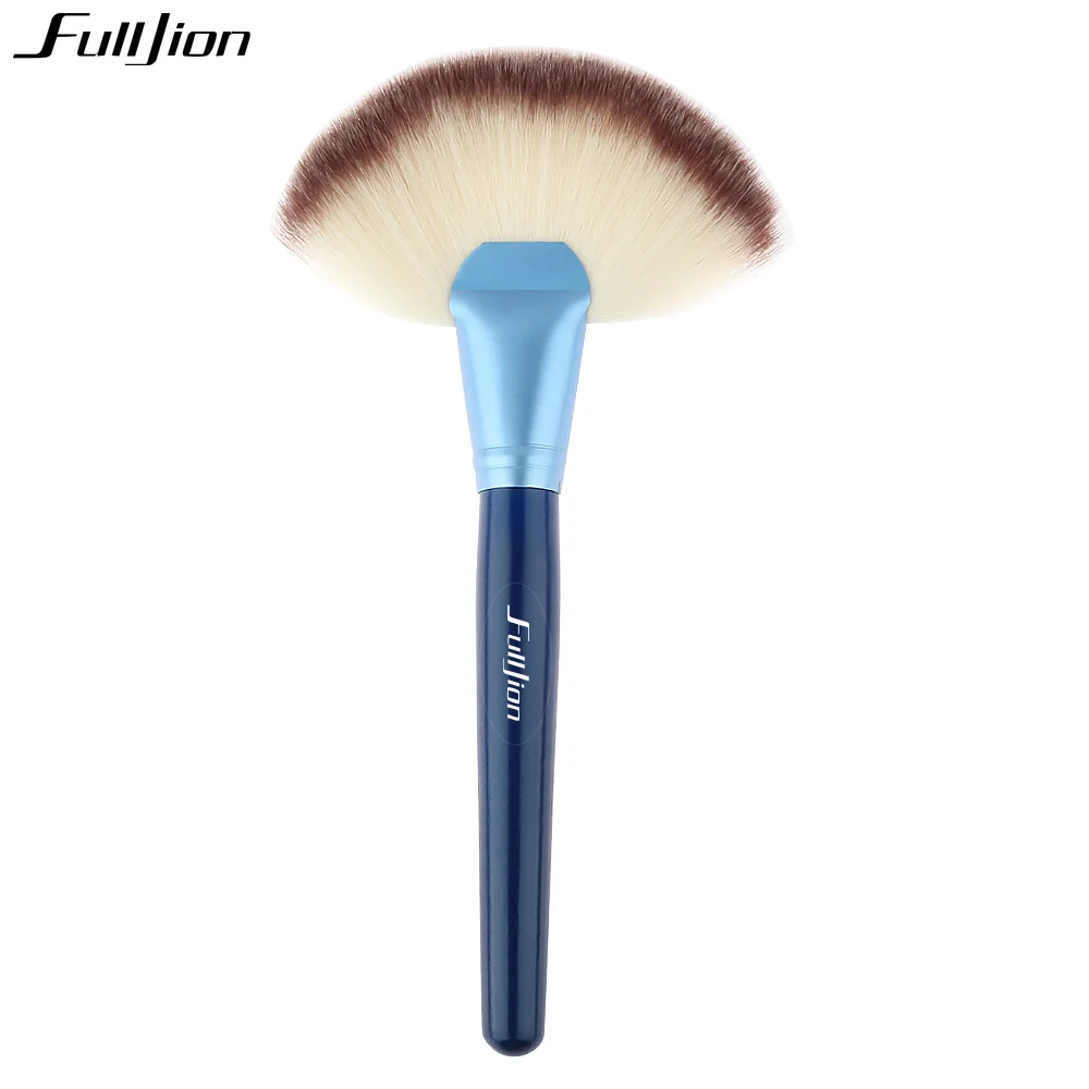 Slim Fan Shape Powder concealer Blending Finishing Highlighter Highlighting Makeup Brush Cosmetic Make Up Tool  for face make up