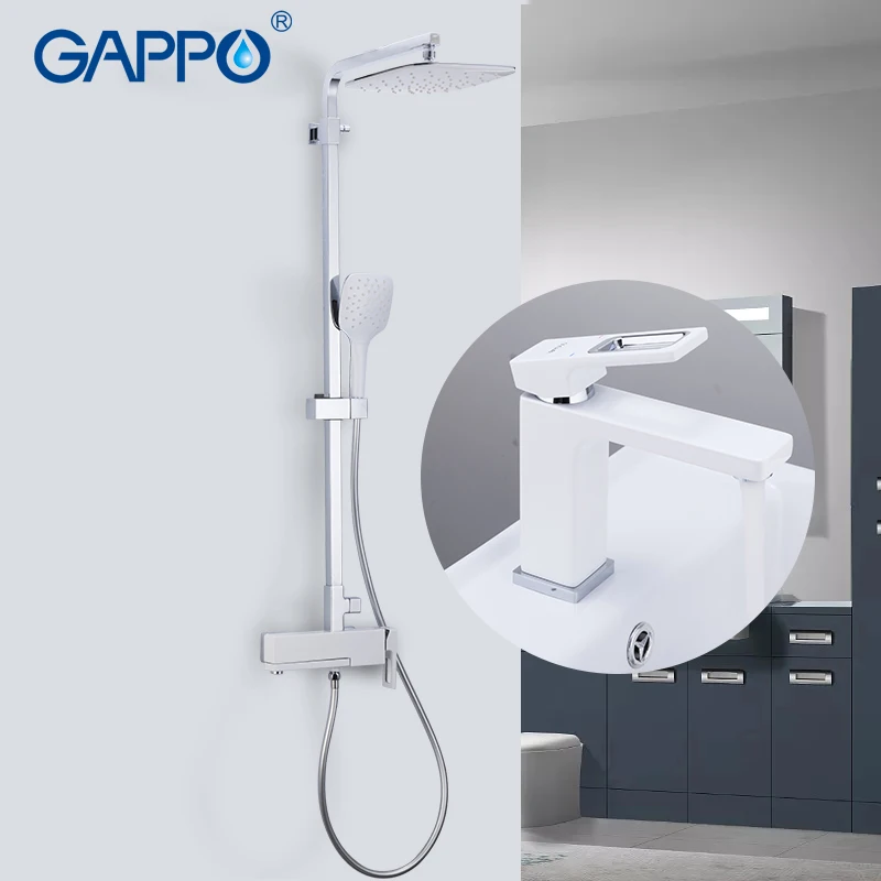Смесители для душа GAPPO латунный настенный кран хромированный ванной