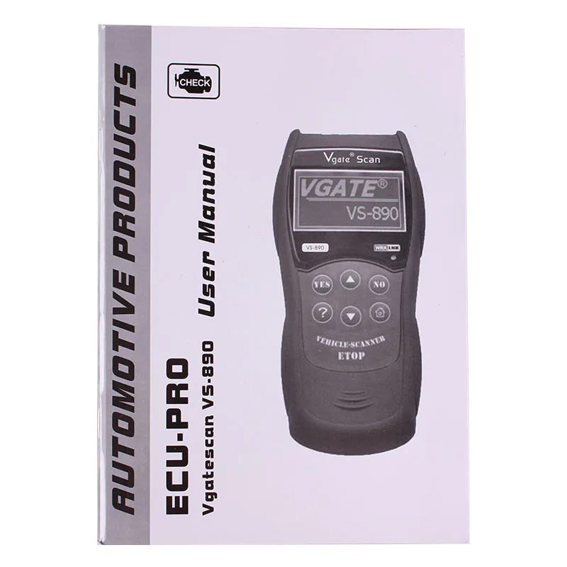 Vgate VS890 OBD2 EOBD диагностический инструмент MaxiScan OBD сканирование многоязычный VS 890