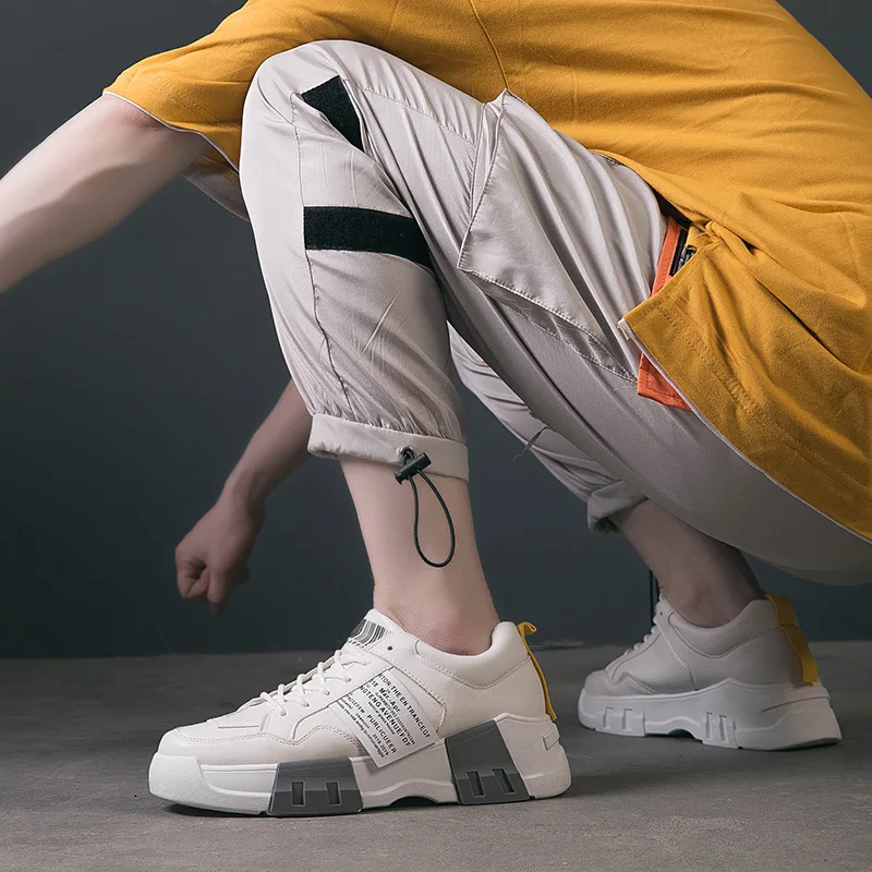 

Man Casual Shoes Men's Vulcanize Shoes Lace-up Shallow Fashion Male Sneakers Cotton Comfortable Men Shoes Color matching D6-13