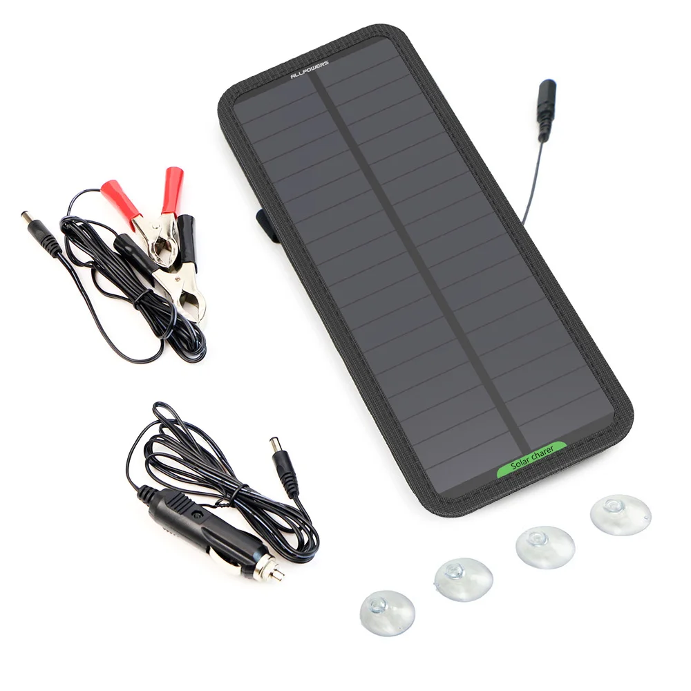 Solar Charger Battery 12V Solar Maintainer Charging for 12V Vehicle/Motorcycle Battery Keep from Vehicle Drain Out Battery Power Solar Charger Battery 12V Solar Maintainer Charging for 12V Vehicle/Motorcycle Battery Keep from Vehicle Drain Out Battery Power