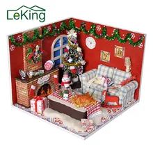 Микро пейзаж Деревянный DIY Дом миниатюрный ручной работы набор мебели для дома садовое Украшение Детские игрушки Рождественский подарок