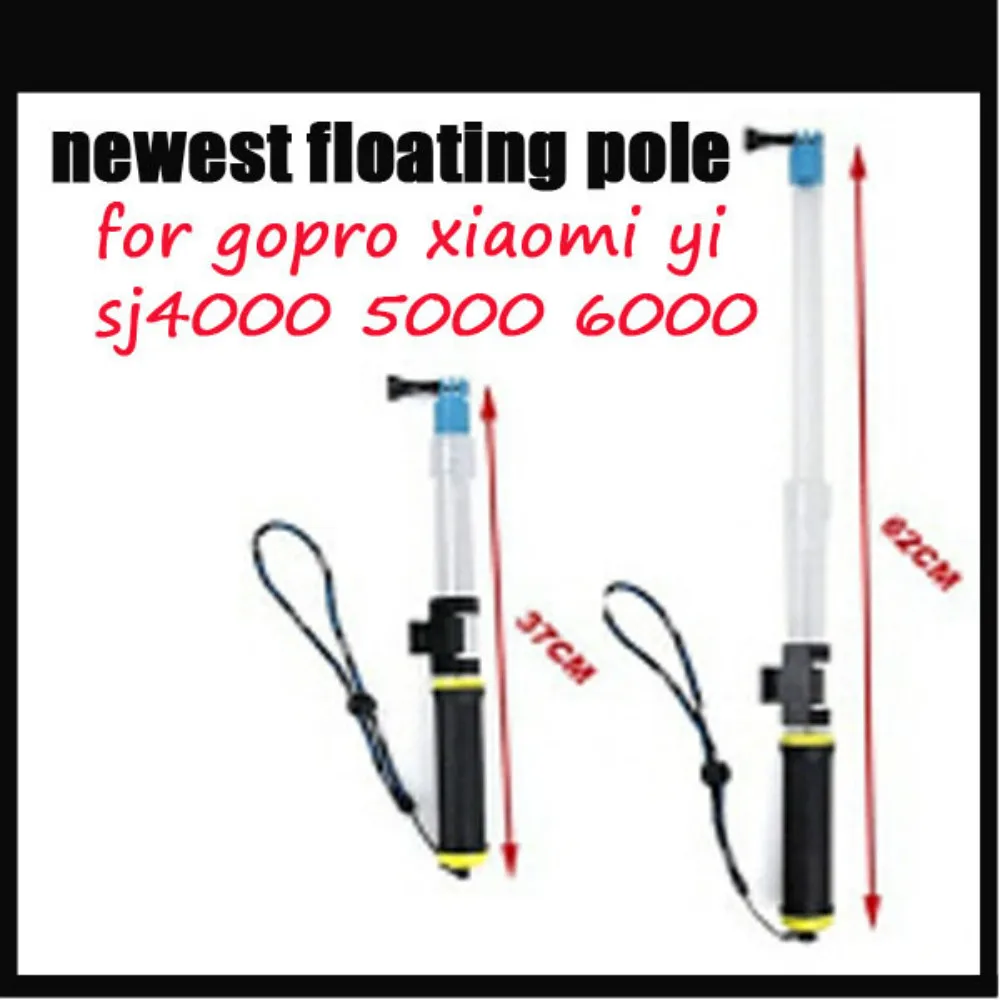 Go Pro Transparent Floating Extension Pole Float Floaty Handheld