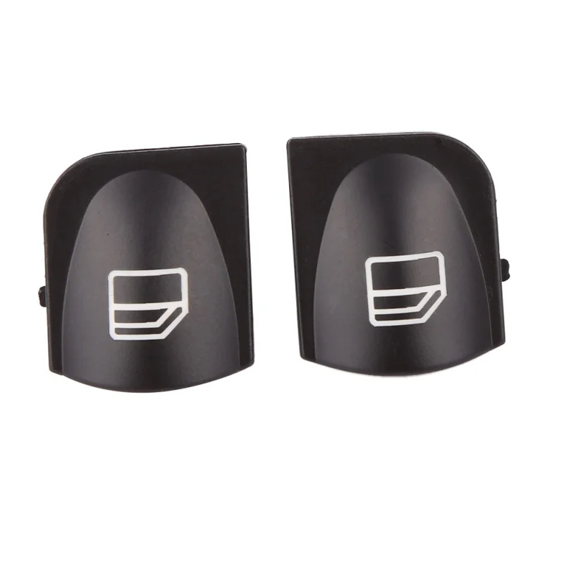

2Pcs Car Window Switch Cover Fit For Mercedes C203 SI-AT02027 Power Window Switch Console Cover Caps Auto Accessories