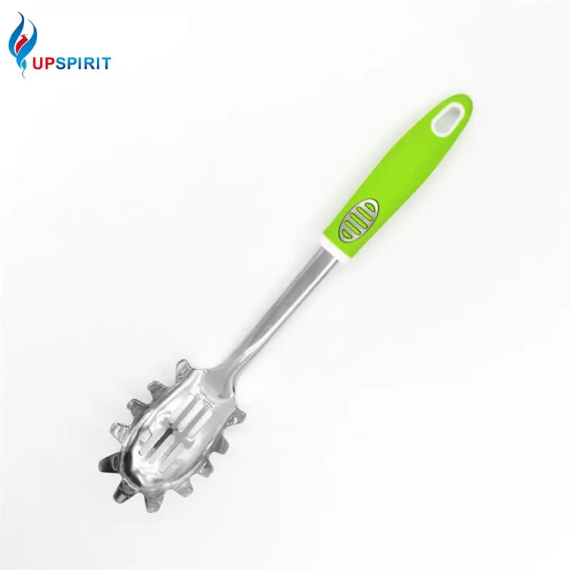 

Upspirit Stainless Steel Pasta Scoop Spaghetti Serving Fork Spoon Shape Noodle Measurer Holder Cooking Tools Kitchen Gadgets