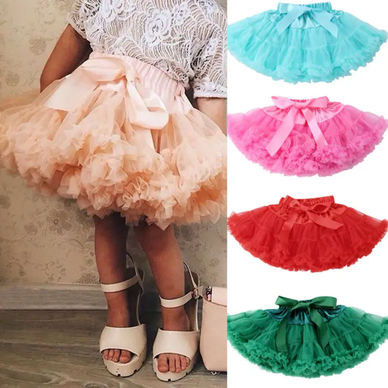 Пышная юбка-американка для маленьких девочек; юбка для принцессы; Одежда для танцев; юбки для вечеринок; регулируемая юбка для детей 0-5 лет