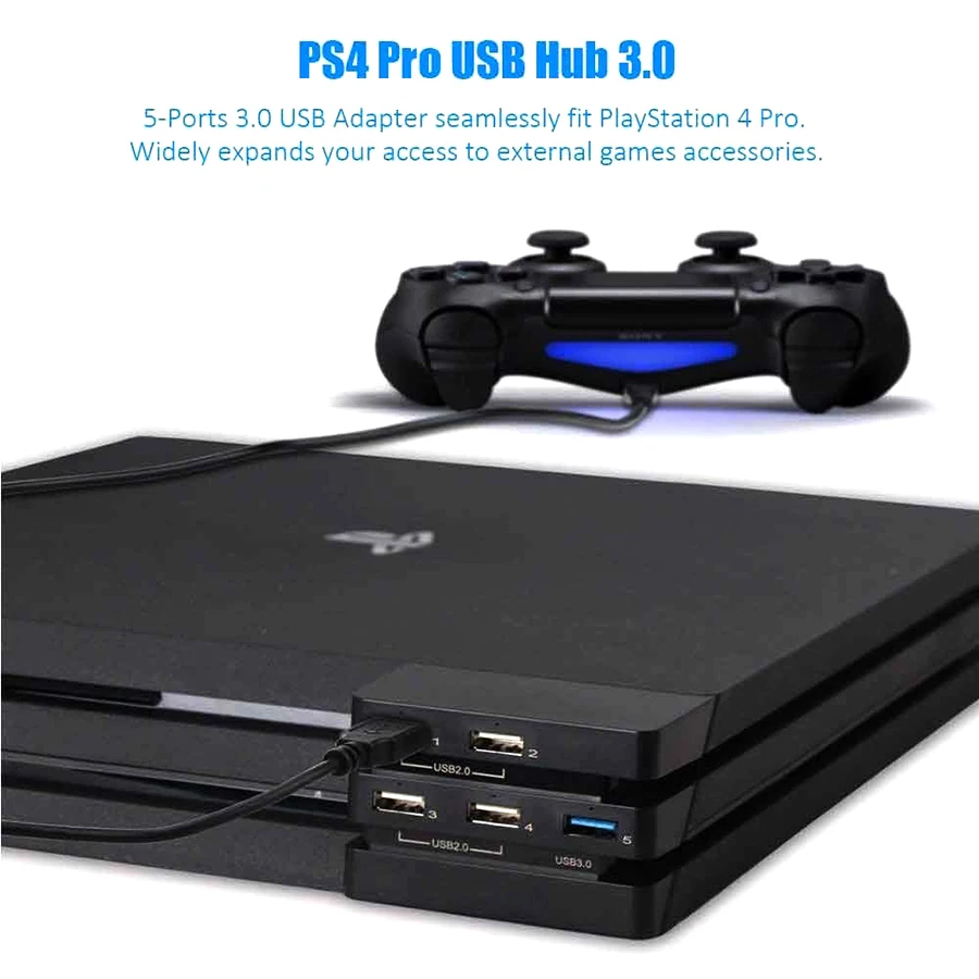 Аксессуары для PS4 Pro, игровая станция 4 Pro, usb-хаб 3,0 и 2,0, usb-порт, игровая консоль, удлиняющий usb-адаптер