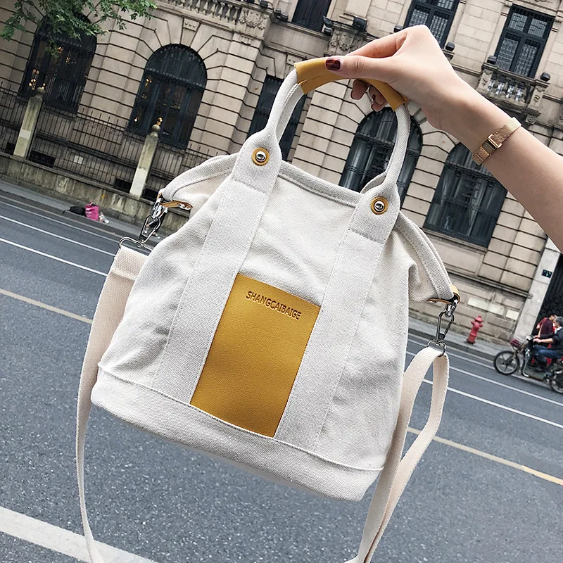 

2019 Summer FashionWomen's Large Capacity Canvas Shoulder Bag Messenger Luxury Handbags Women Bags Designer Canvas Tote Bag Sac