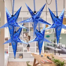 

6pcs Xmas String Hanging Star Christmas Decoration Party Supply Christmas Tree Decorations Hanging Ornaments